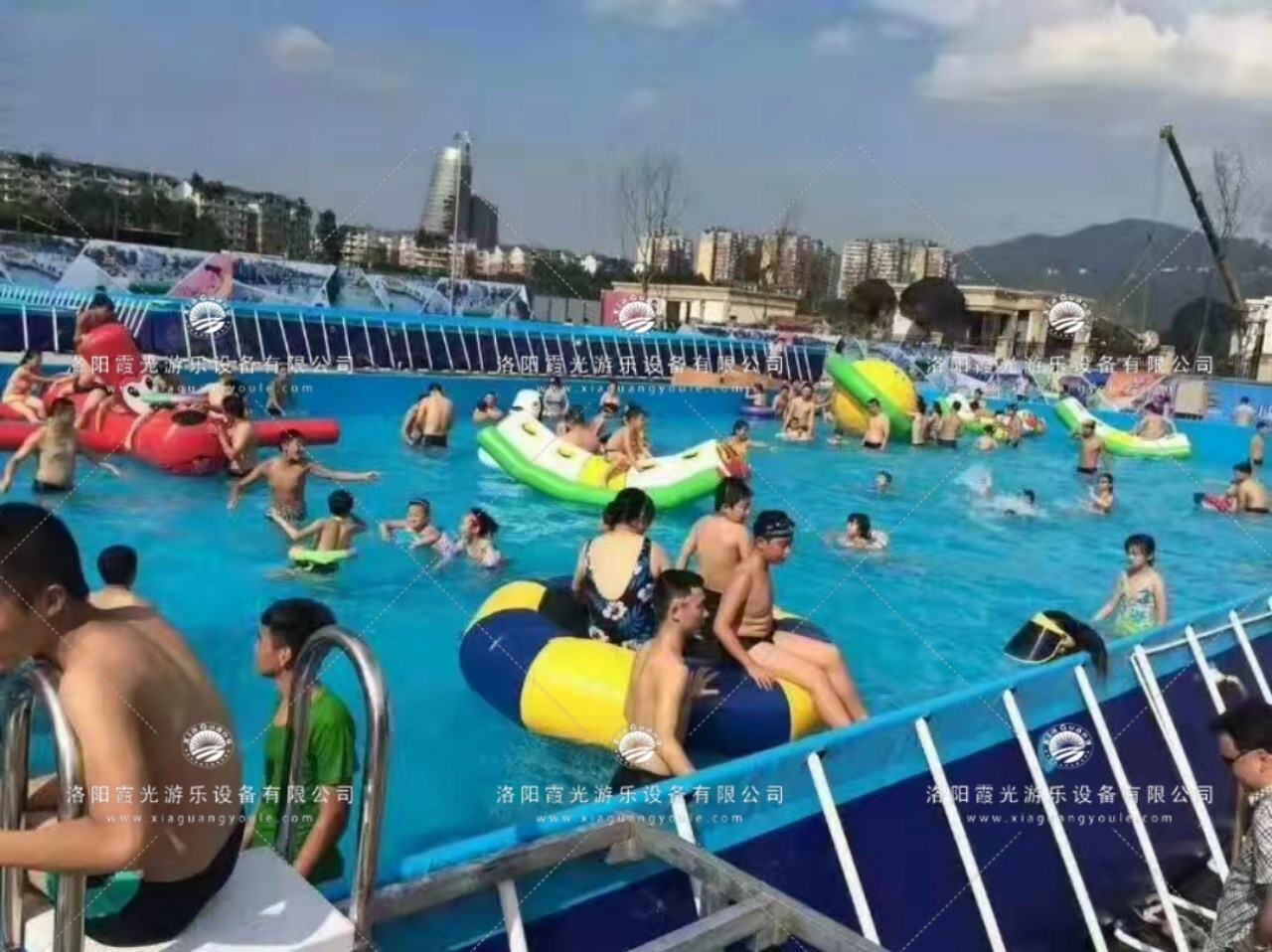 甘肃水上乐园支架泳池